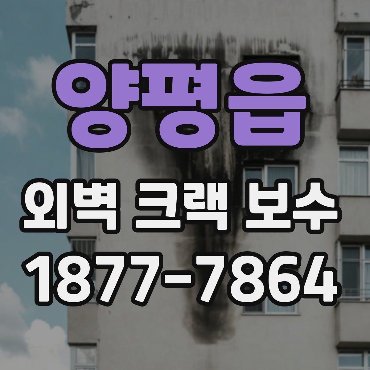 양평읍 외벽 크랙 보수 사례로 보는 진행 순서