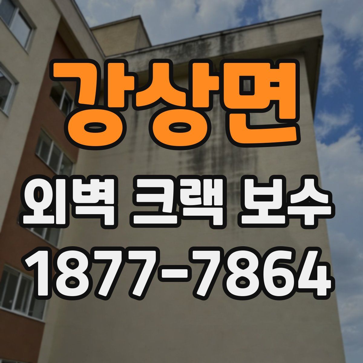 강상면 외벽 크랙 보수