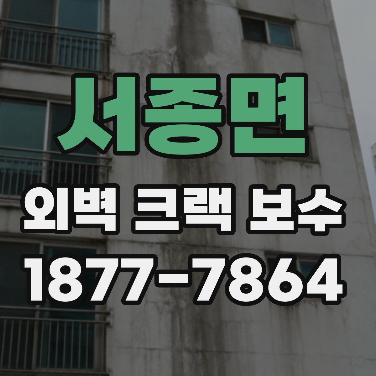 서종면 외벽 크랙 보수