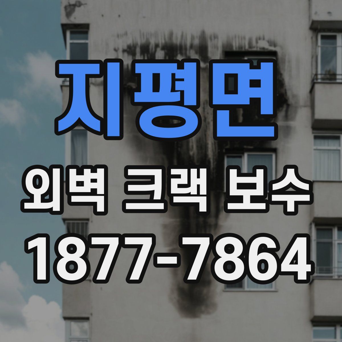지평면 외벽 크랙 보수