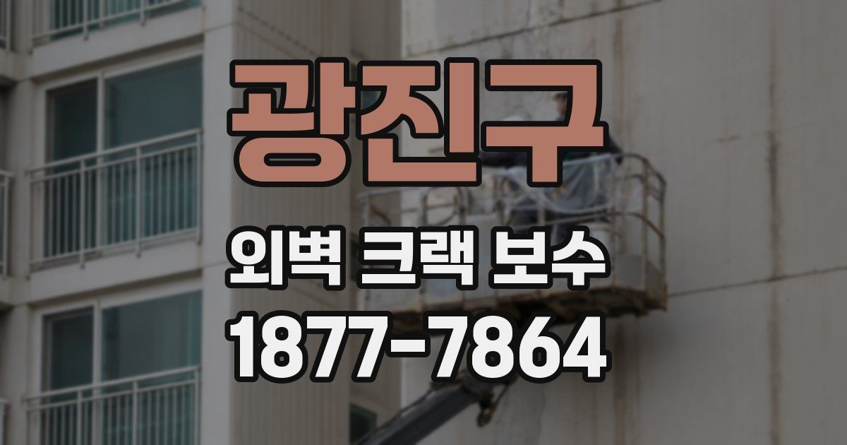 광진구 외벽 크랙 보수