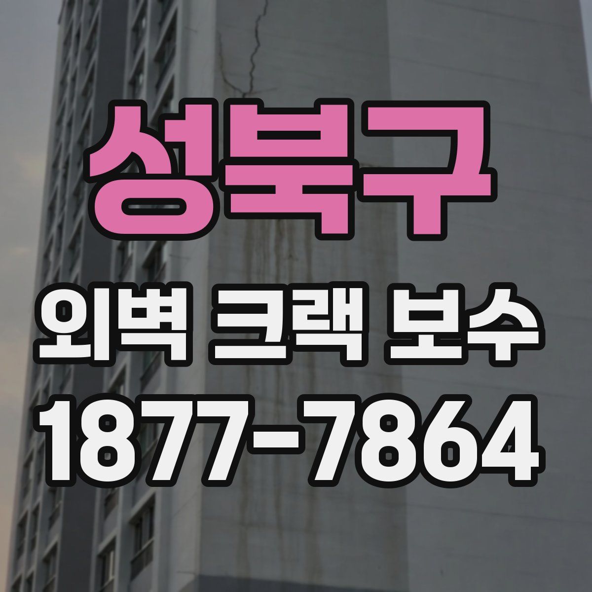 성북구 외벽 크랙 보수