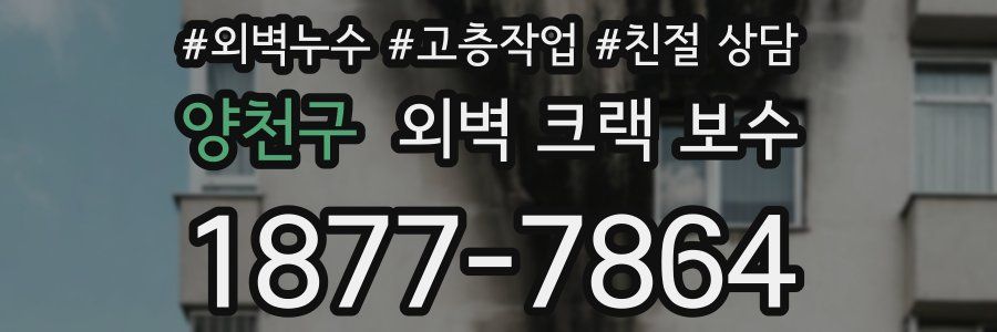 양천구 외벽 크랙 보수