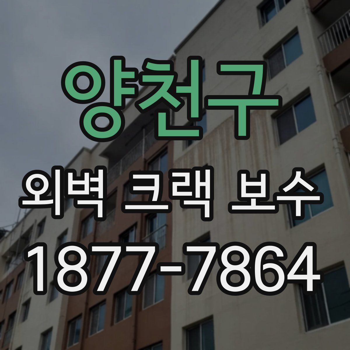 양천구 외벽 크랙 보수