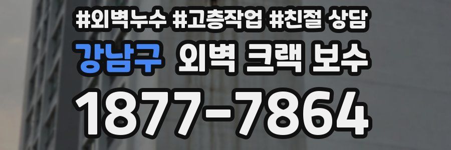 강남구 외벽 크랙 보수