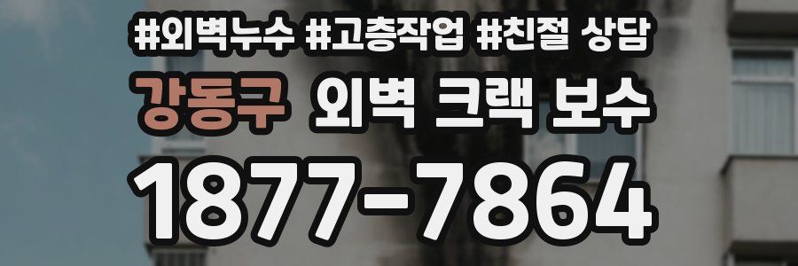 강동구 외벽 크랙 보수