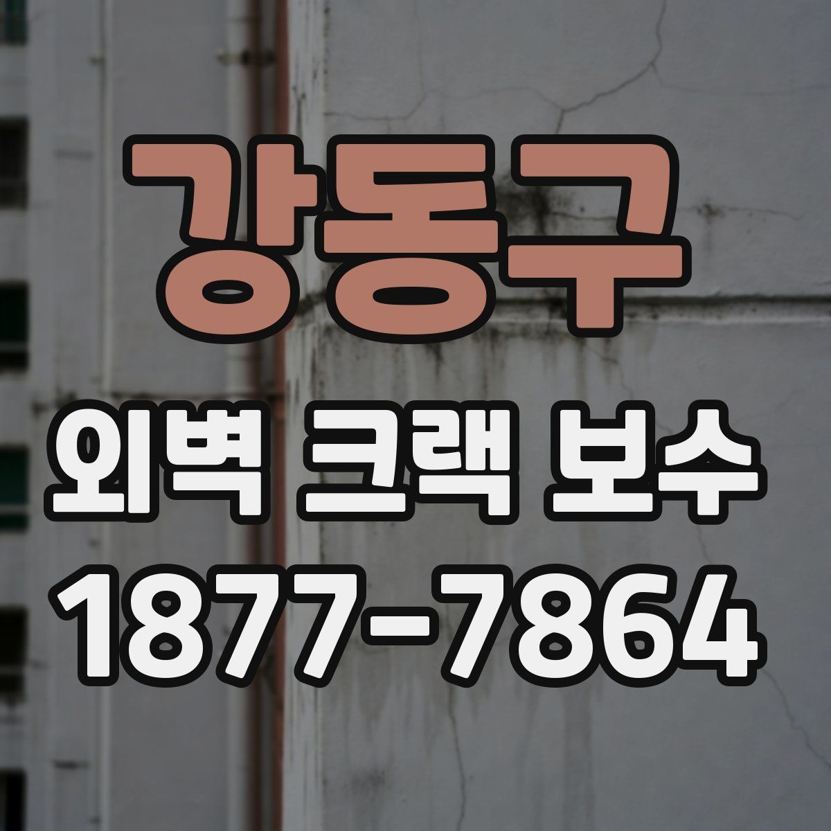 강동구 외벽 크랙 보수