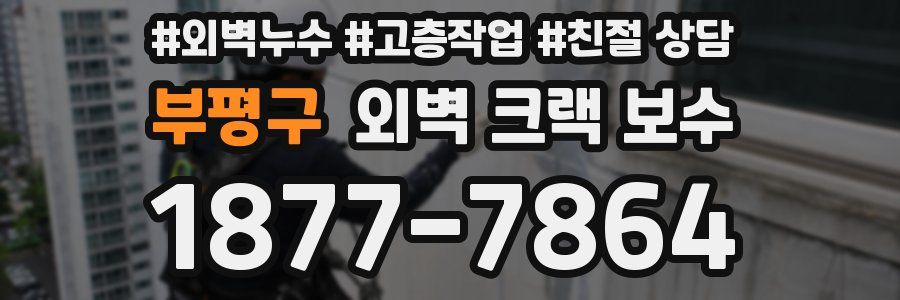 부평구 외벽 크랙 보수