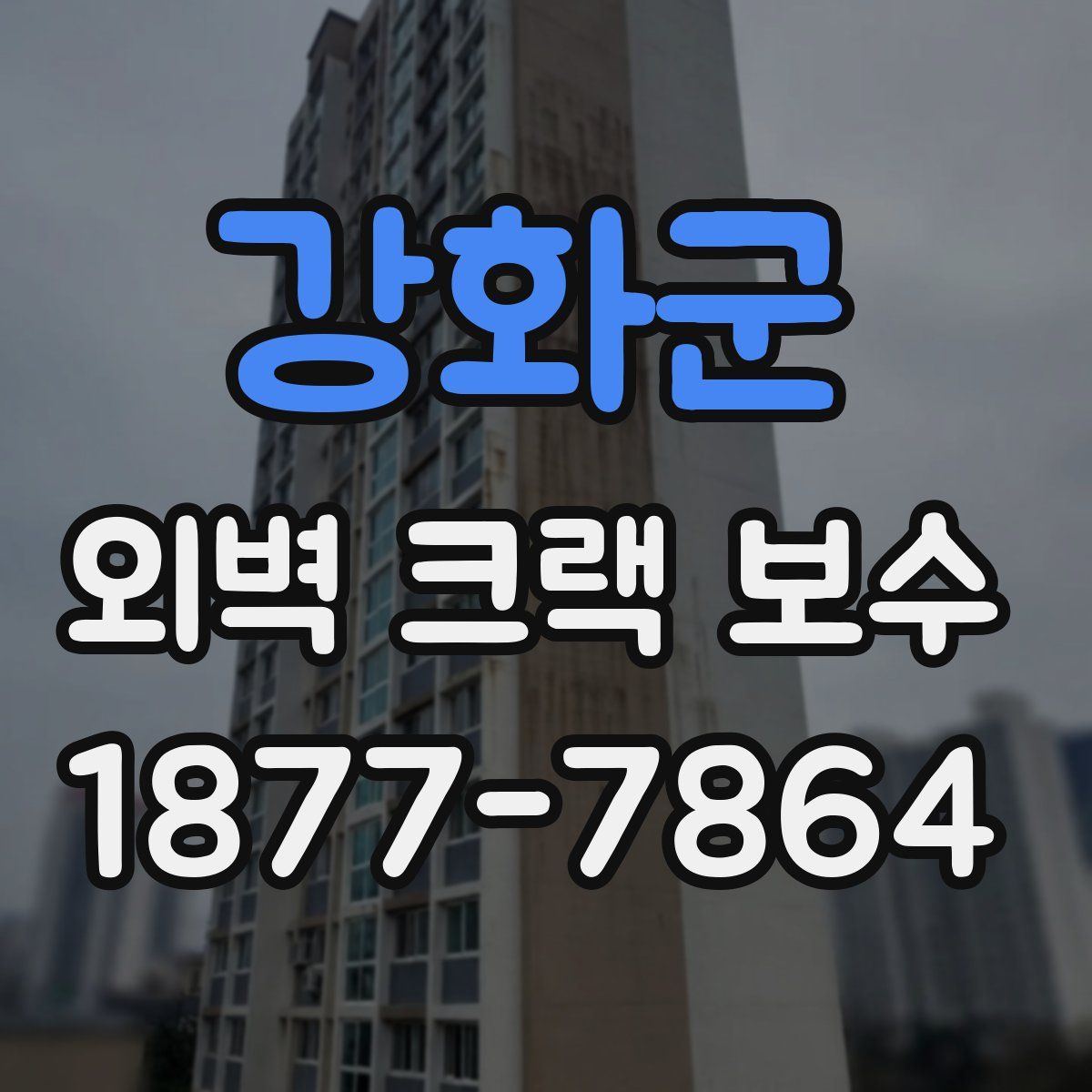 강화군 외벽 크랙 보수