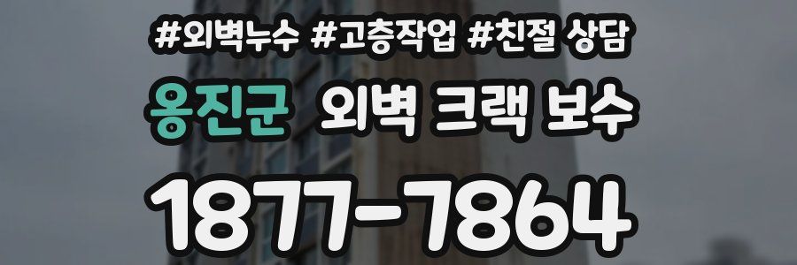 옹진군 외벽 크랙 보수