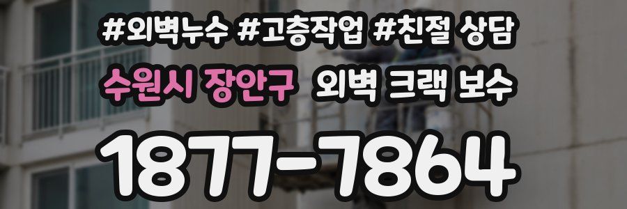 수원시 장안구 외벽 크랙 보수