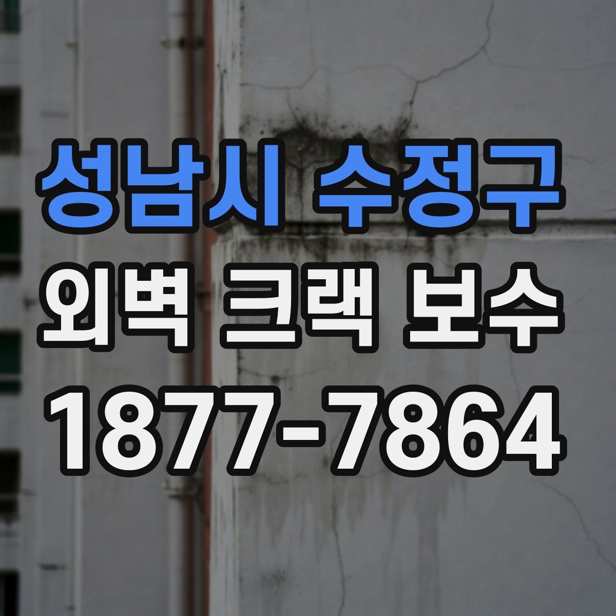 성남시 수정구 외벽 크랙 보수