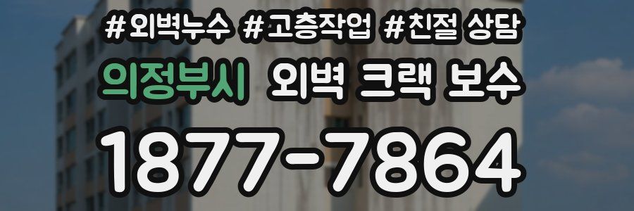의정부시 외벽 크랙 보수