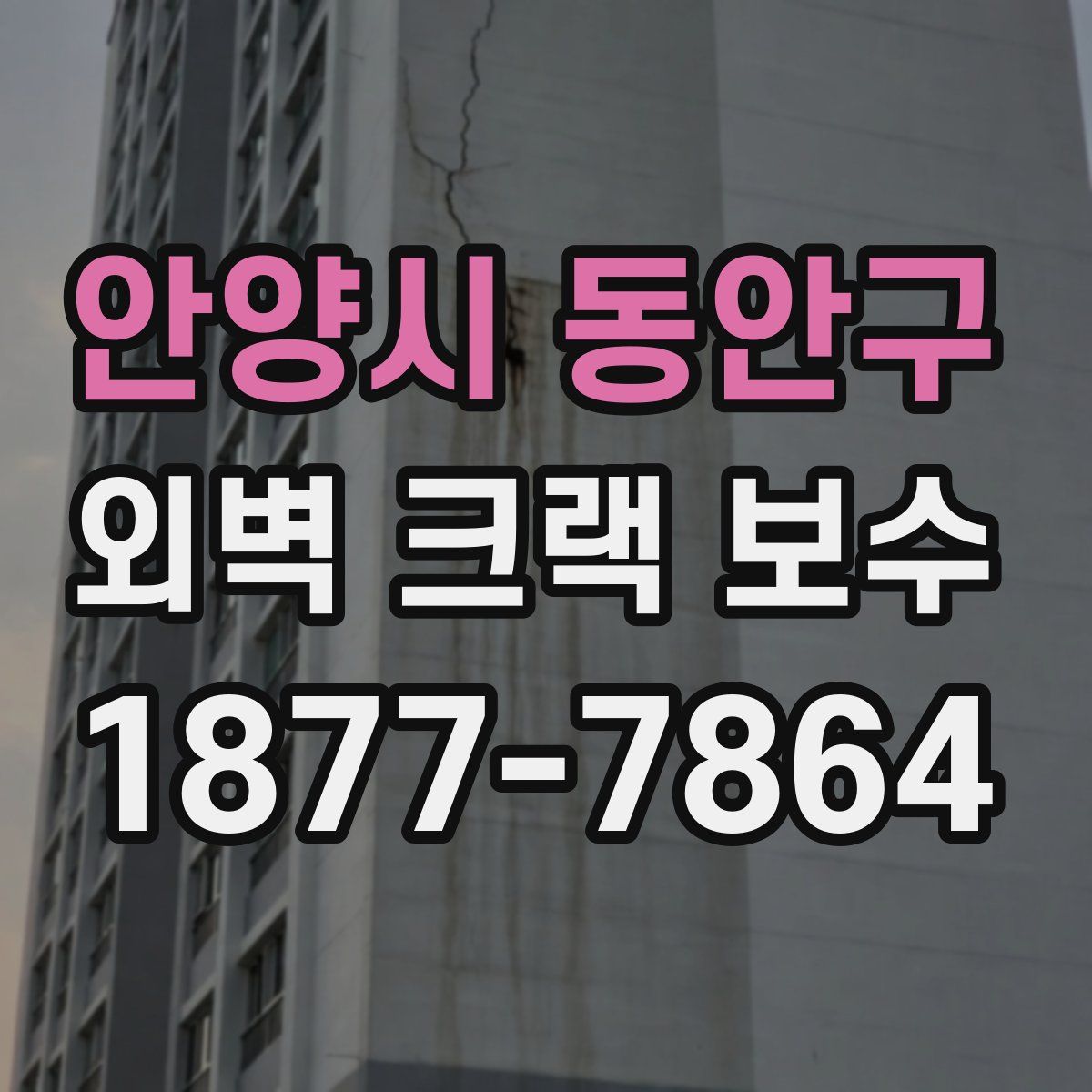 안양시 동안구 외벽 크랙 보수