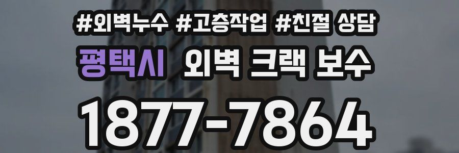평택시 외벽 크랙 보수