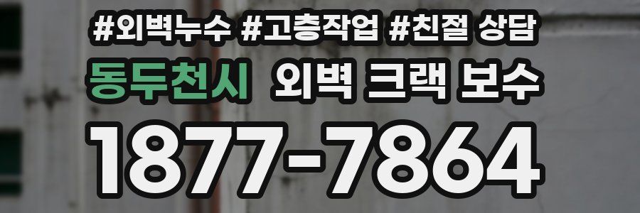 동두천시 외벽 크랙 보수