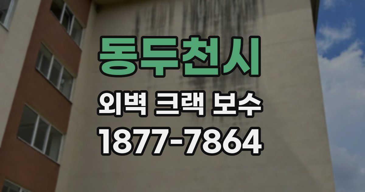 동두천시 외벽 크랙 보수