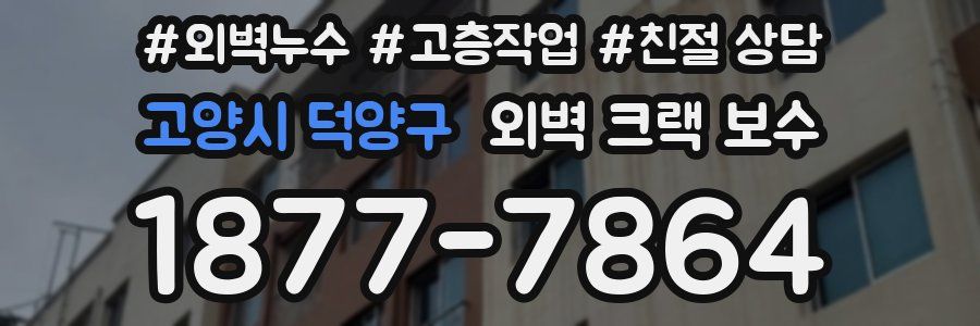 고양시 덕양구 외벽 크랙 보수