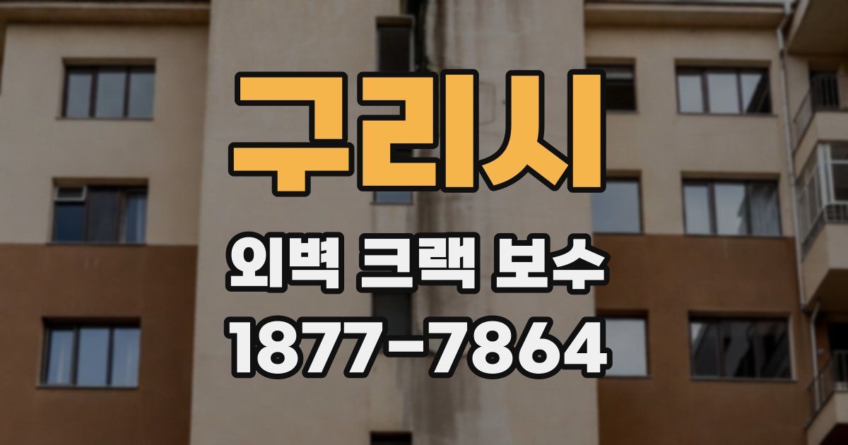 구리시 외벽 크랙 보수