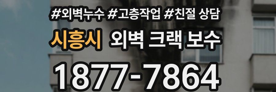 시흥시 외벽 크랙 보수