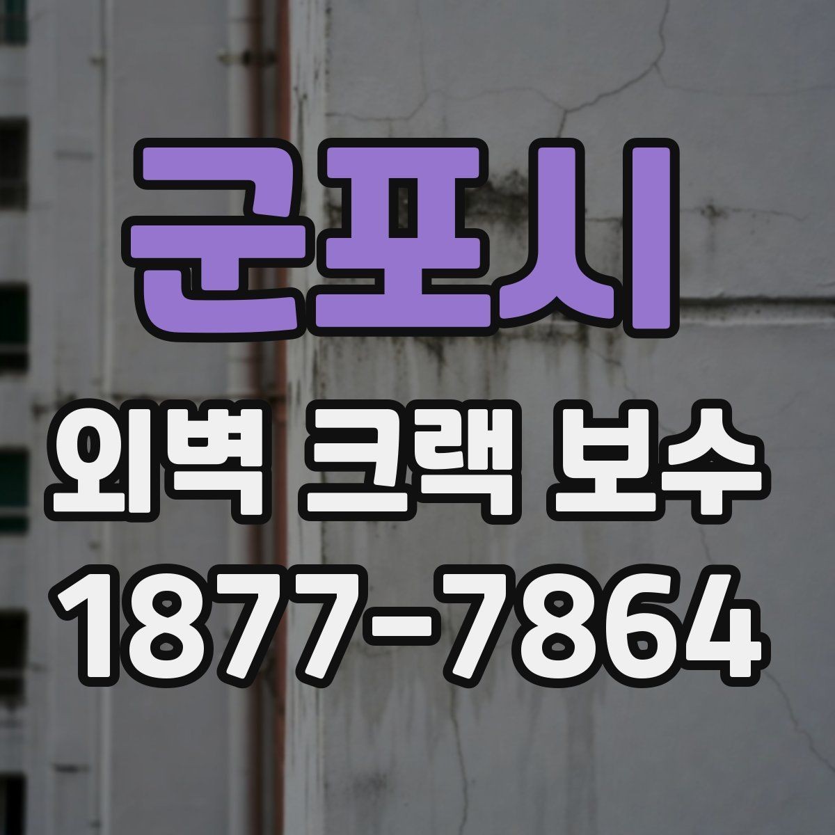 군포시 외벽 크랙 보수 진행 순서와 작업 과정