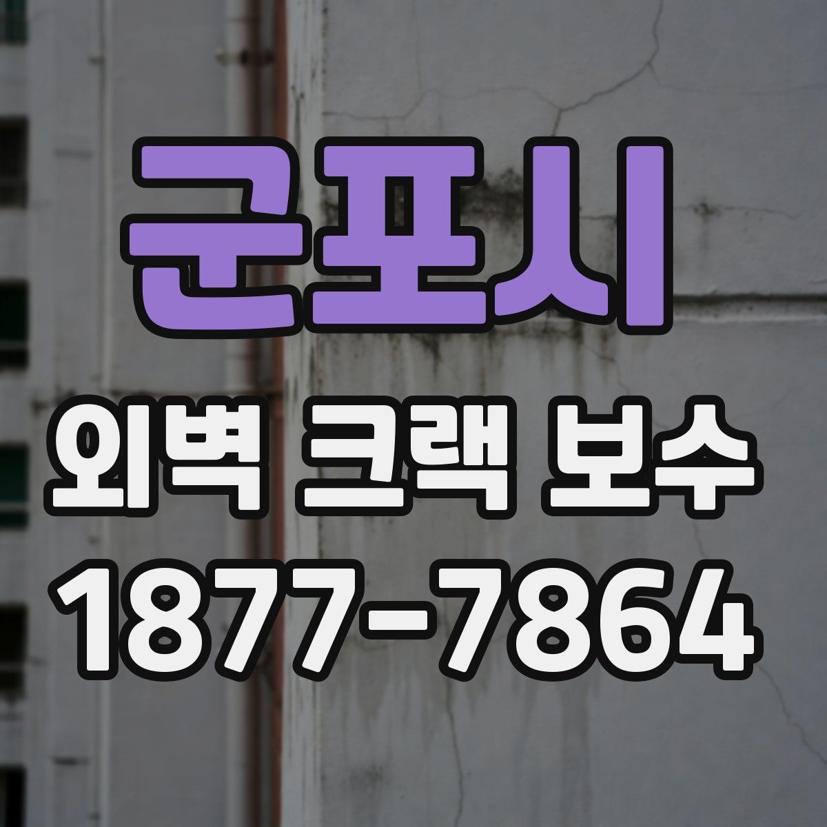 군포시 외벽 크랙 보수