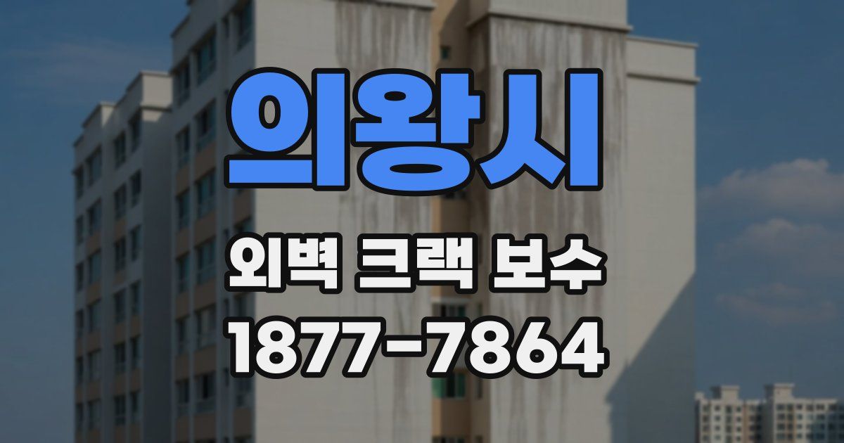 의왕시 외벽 크랙 보수