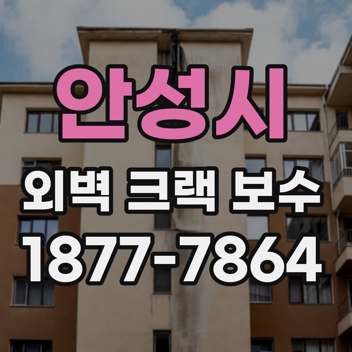 안성시 외벽 크랙 보수