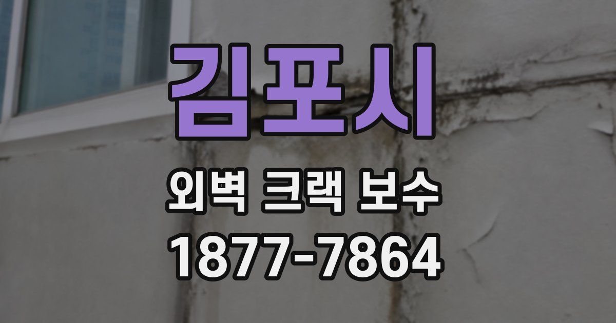 김포시 외벽 크랙 보수