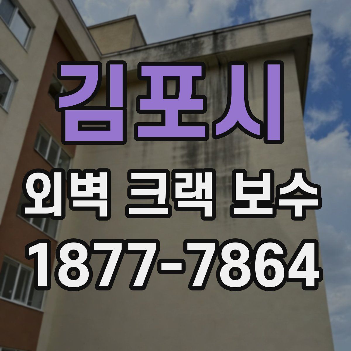 김포시 외벽 크랙 보수