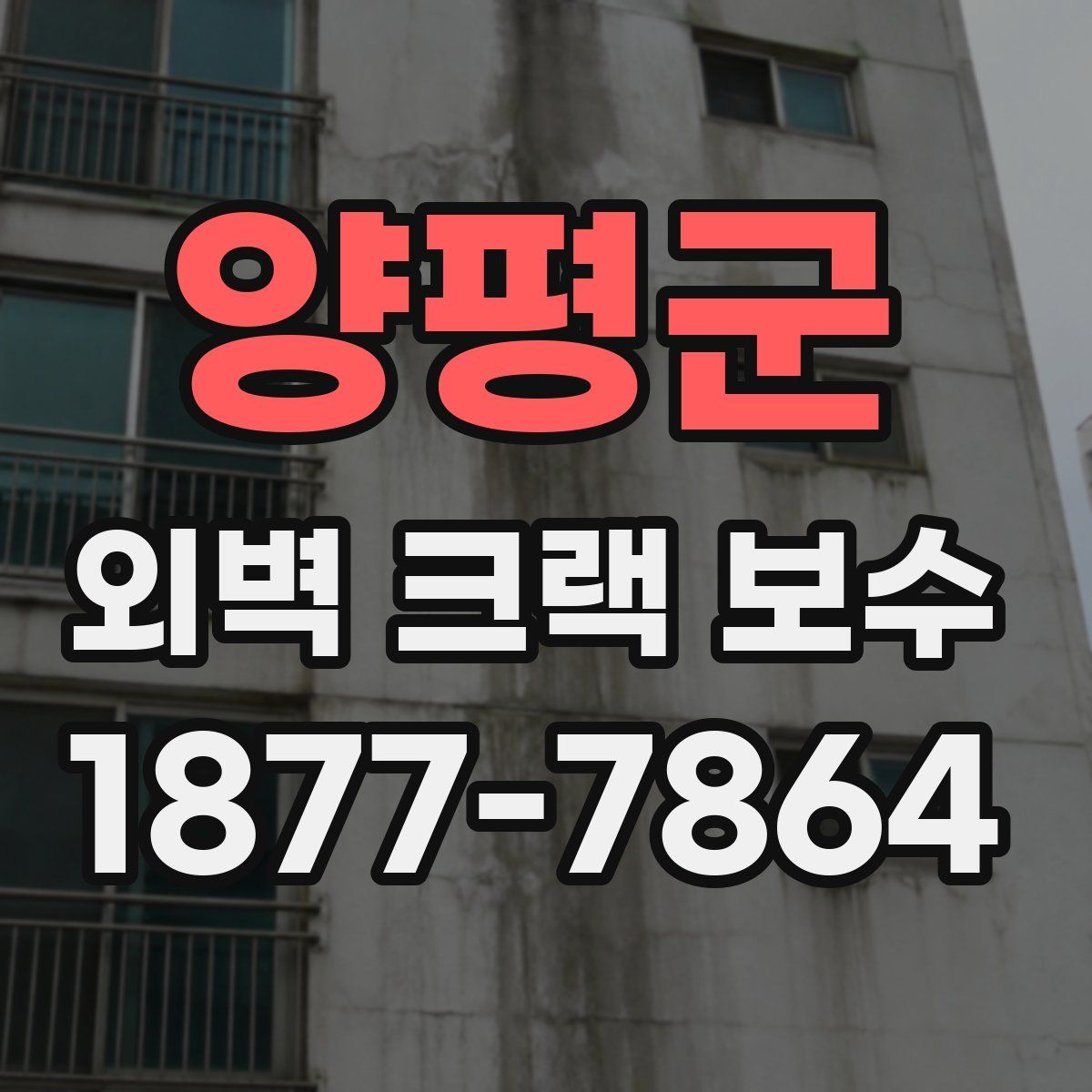양평군 외벽 크랙 보수