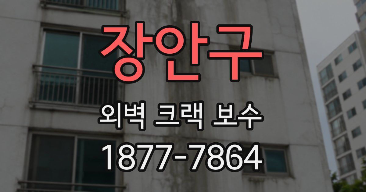 장안구 외벽 크랙 보수