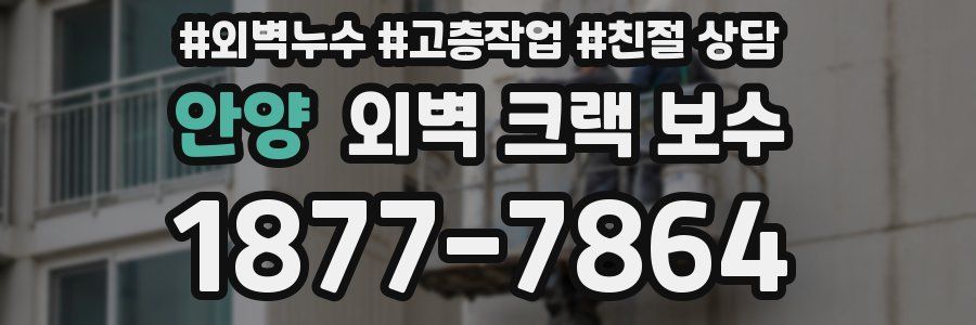 안양 외벽 크랙 보수