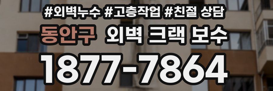 동안구 외벽 크랙 보수