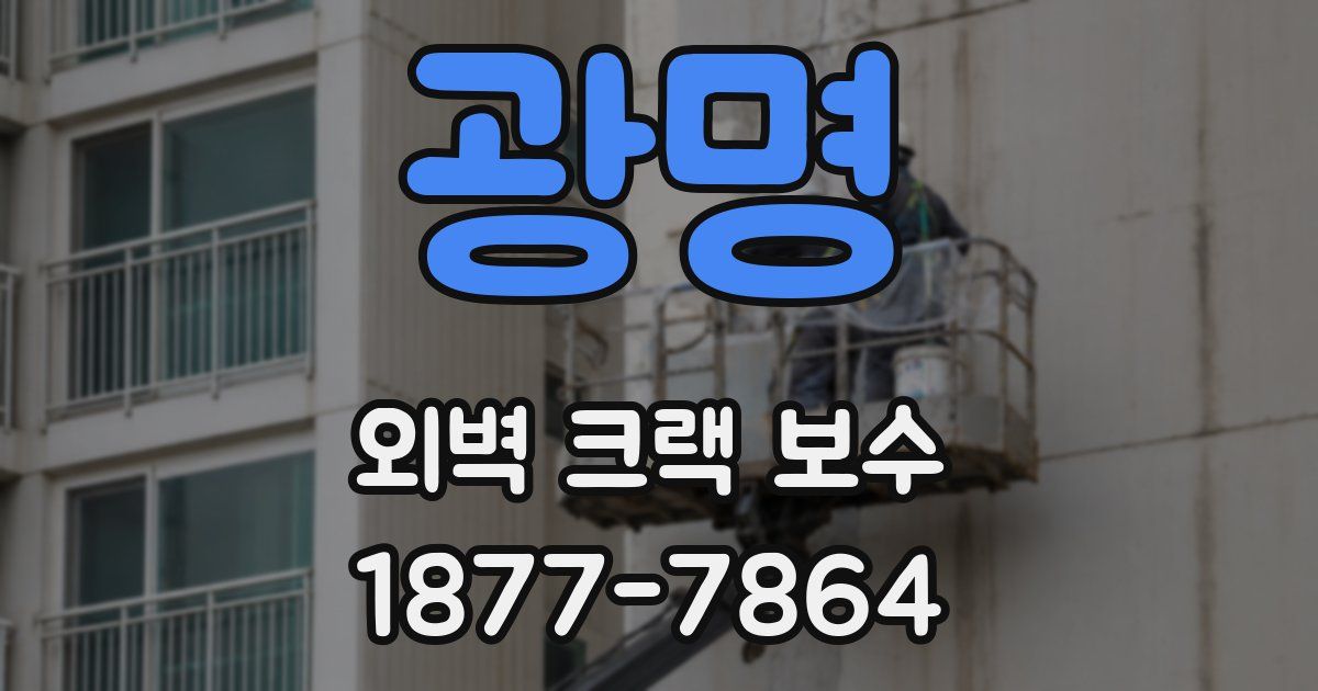 광명 외벽 크랙 보수