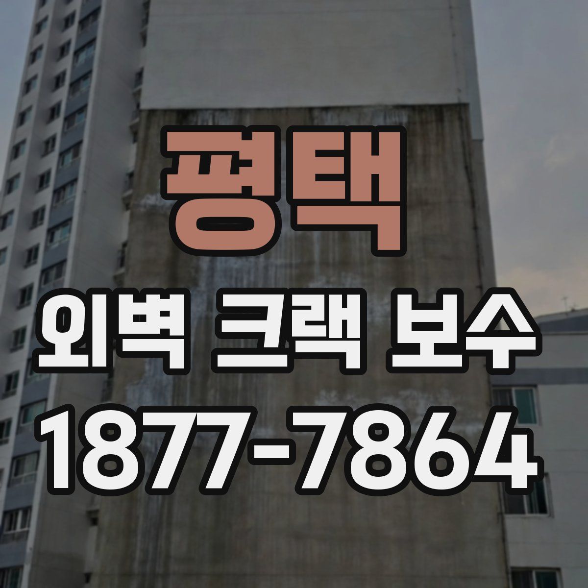 평택 외벽 크랙 보수