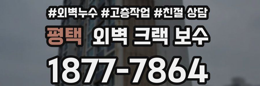 평택 외벽 크랙 보수