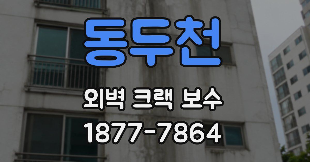 동두천 외벽 크랙 보수