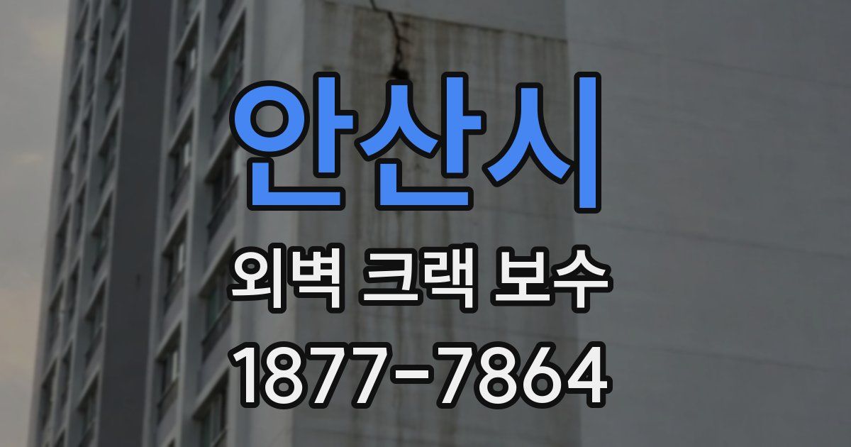 안산시 외벽 크랙 보수