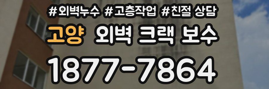고양 외벽 크랙 보수