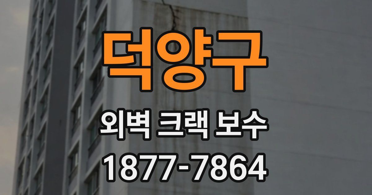 덕양구 외벽 크랙 보수