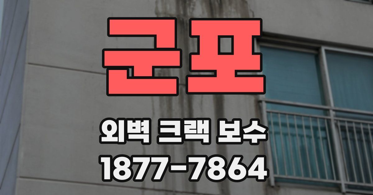 군포 외벽 크랙 보수