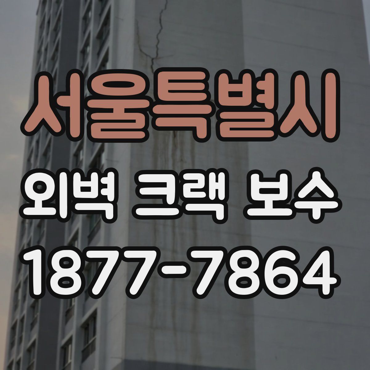 서울특별시 외벽 크랙 보수