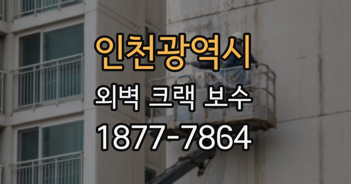 인천광역시 외벽 크랙 보수