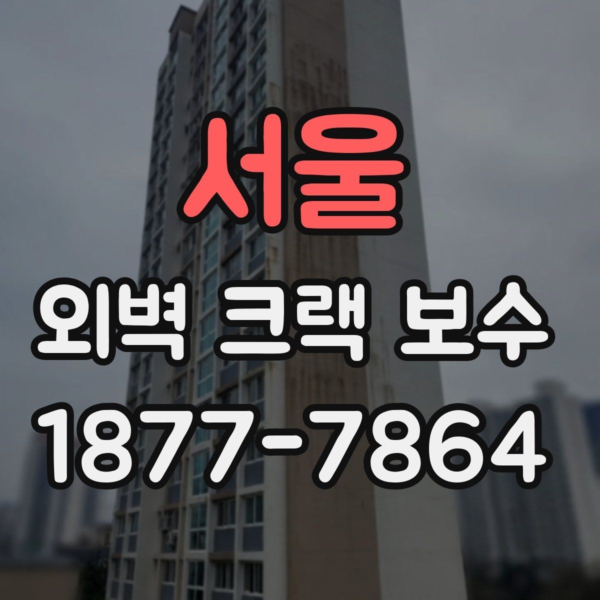 서울 외벽 크랙 보수 시 흔한 원인과 대응