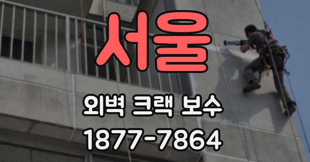 서울 외벽 크랙 보수