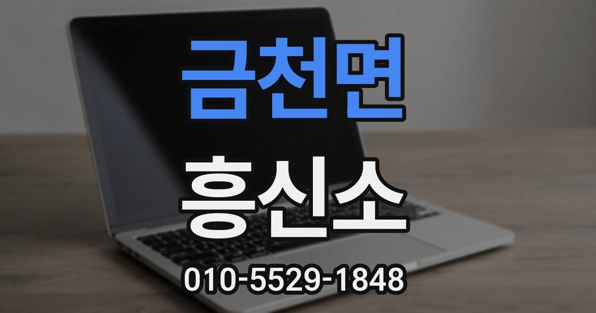 금천면 흥신소