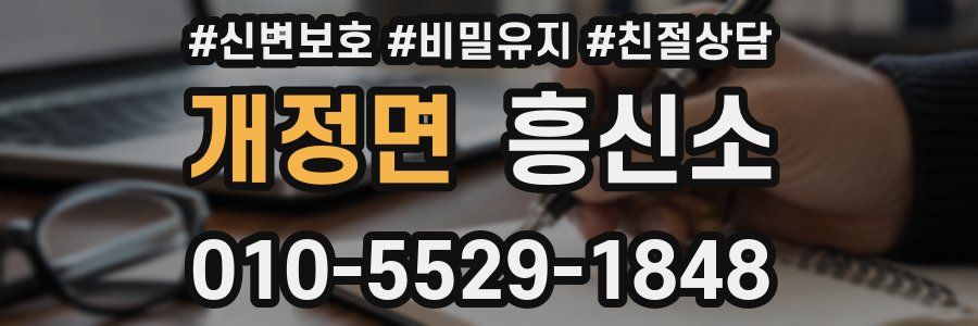 개정면 흥신소