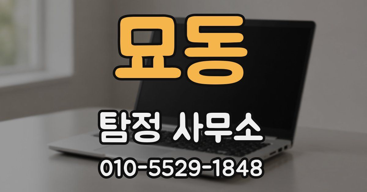 묘동 탐정 사무소