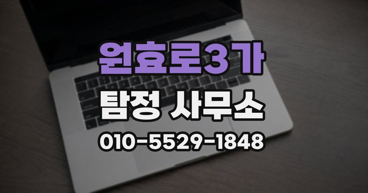 원효로3가 탐정 사무소